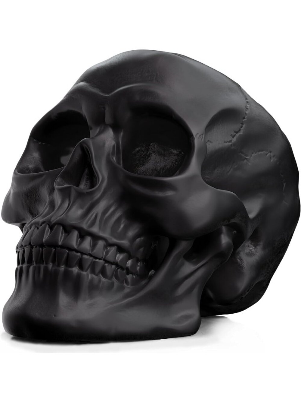 🎃human Black Head Model Home Decoration Halloween Statue Bookshelf Desktop